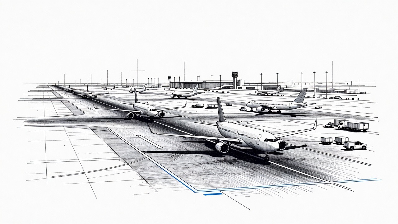 Illustration for: Riyadh Airport Hit Again After Deadly Strike, Saudi Arabia Seeks Support