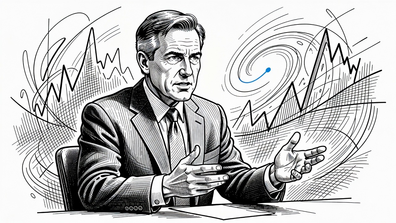 Illustration for: Paul Tudor Jones Warns of Stock-Market Pressures in 2027, Sees Oil Upside