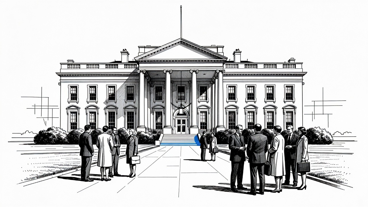 Illustration for: Katie Zacharia leaving White House press secretary role days after appointment