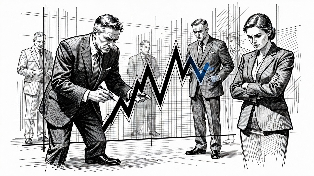 Illustration for: AI Stock Sell-Off Pushes Nasdaq Lower as Inflation Data Raises Rate Concerns