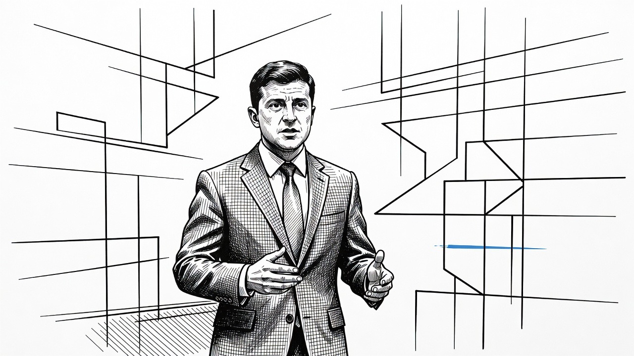 Illustration for: Ukraine, Russia and U.S. Trade Claims Over War Talks, Sanctions and Satellite Service