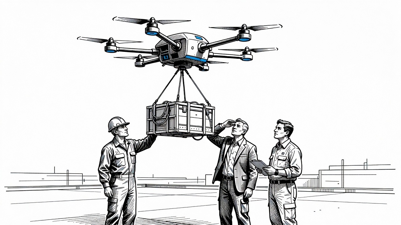 Illustration for: Ukraine Says Heavy-Lift Drone Evacuated Wounded Soldier From Front Line