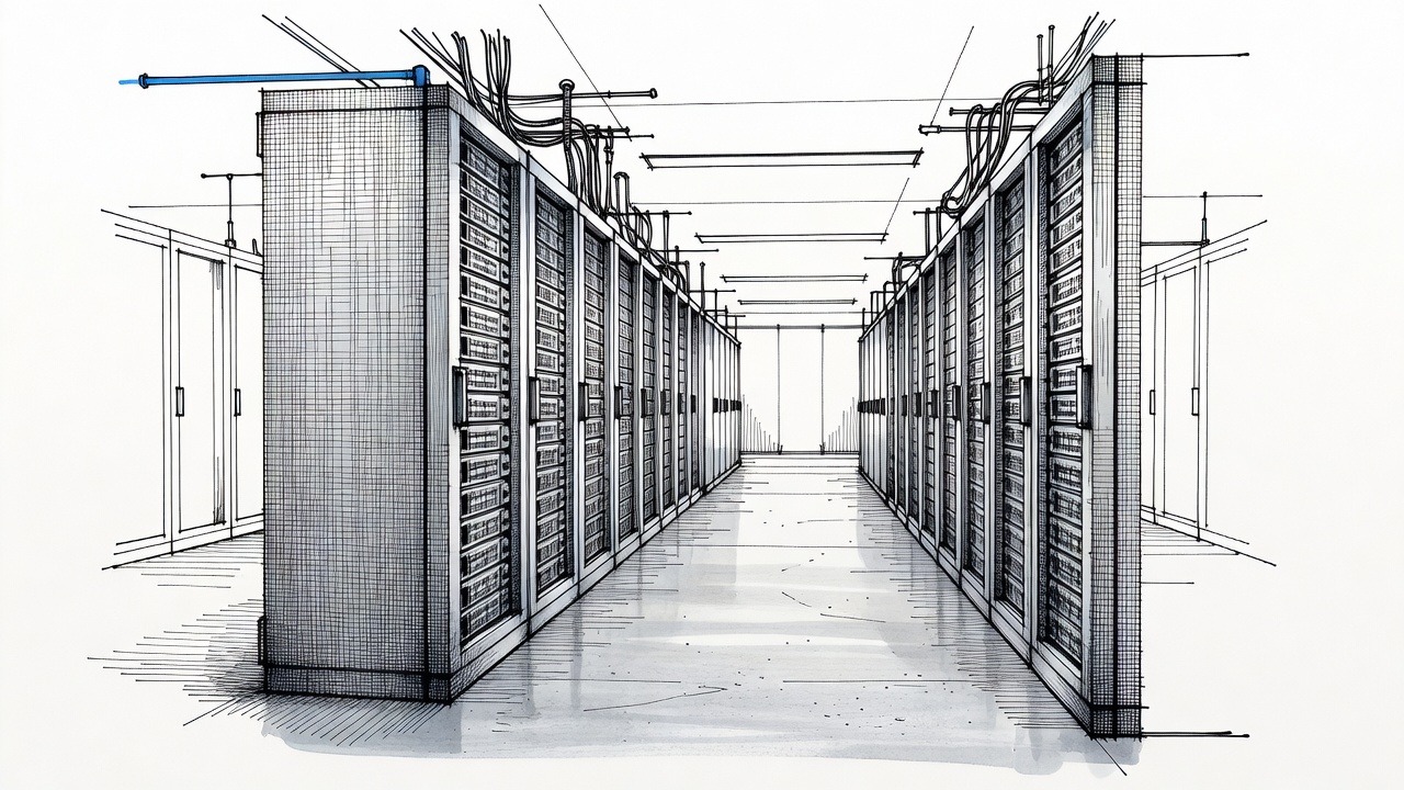 Illustration for: Elice Debut Adds Pressure to Data Center Stocks