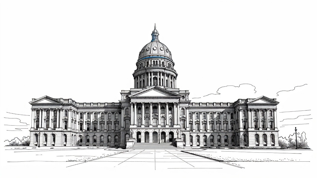 Illustration for: Marshall, Hamilton debate control of U.S. Senate in Kansas race